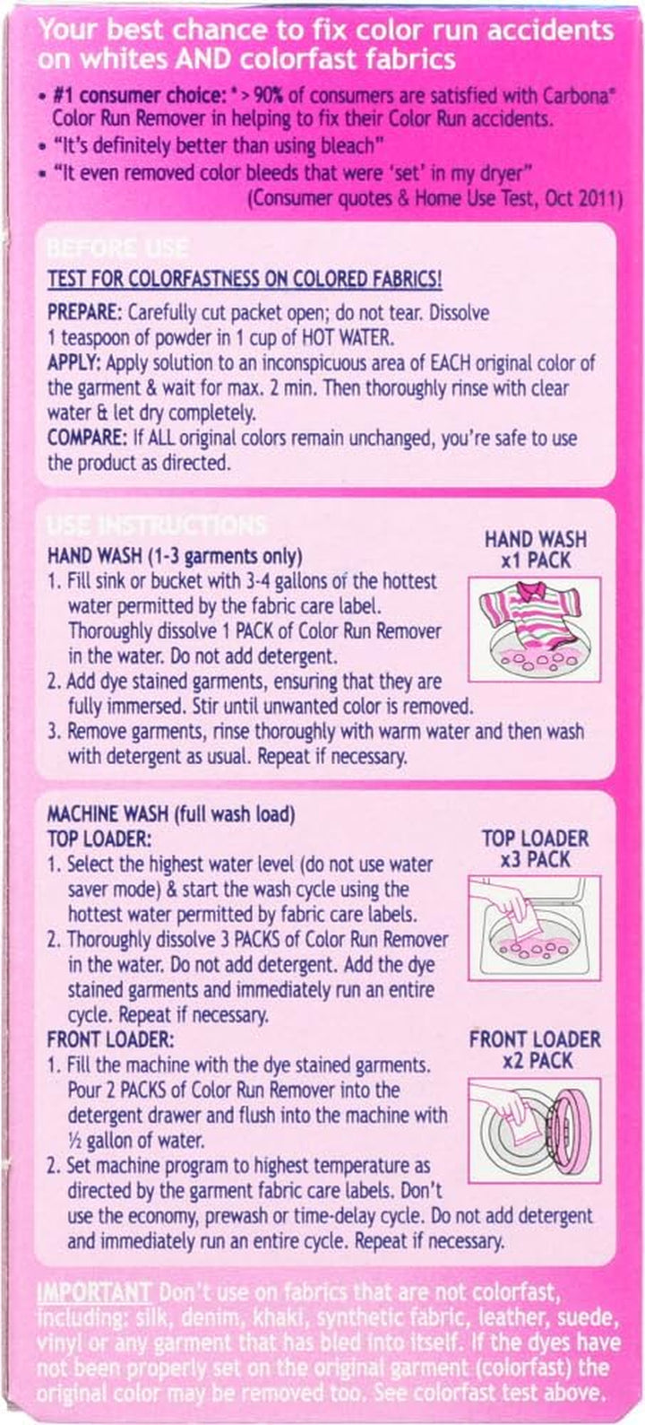 Color Run Remover - Single Garment-2.6 Oz (Pack of 6)