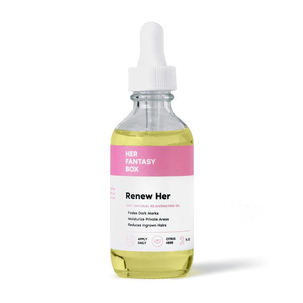 Renew Her | Natural Rejuvenating Yoni Oil for Dark Spots, Ingrown Hair, and Skin Brightening - Nourishing, Moisturizing Formula for All Skin Types