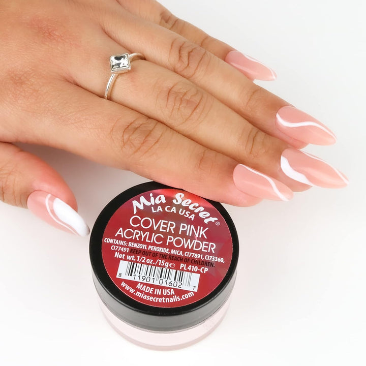 Cover Pink Acrylic Powder - Easy to Apply - 2 Ounce