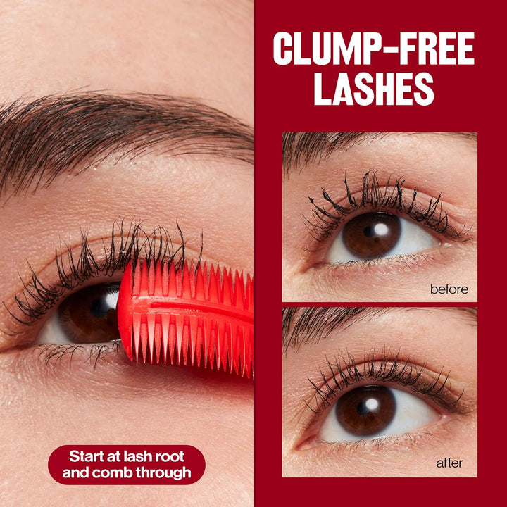 Lash & Brow Styling Tool, Dual Ended Eyelash Separator & Eyebrow Brush Spoolie, Works with Mascara & Brow Makeup, 1 Count