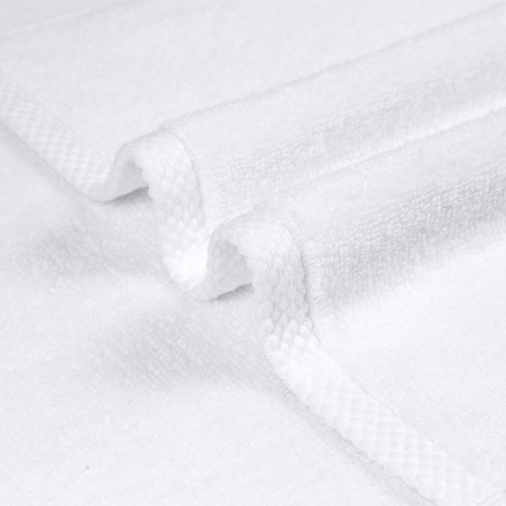 Cotton Washcloths, Quick-Dry, 12" X 12", 12-Pack, White