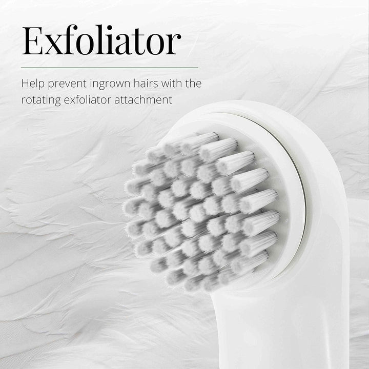 Smooth & Silky Body & Bikini Kit, Cordless Bikini Trimmer and Shaver for Women, Waterproof for Grooming in the Shower, White/Green