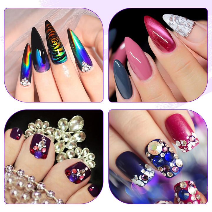 Nail Lamp LED Nail Manicure Dryer Curing Light with Black Gooseneck and Clamp for Gel Nails