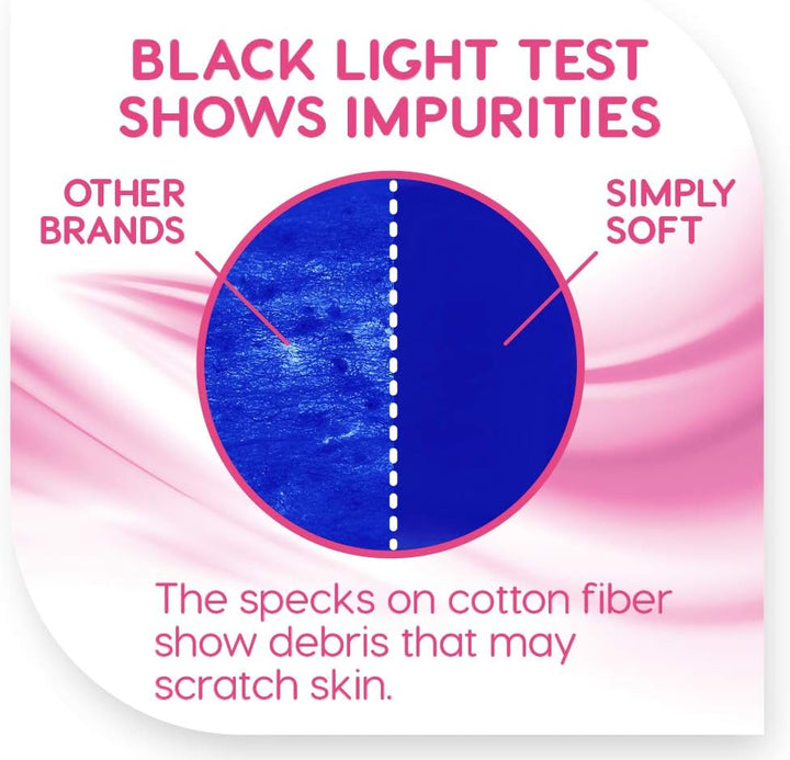 Simply Soft Premium Cotton Balls (600 Count), 100% Pure Cotton, Large Cotton Balls for Face and Nail Polish Remover