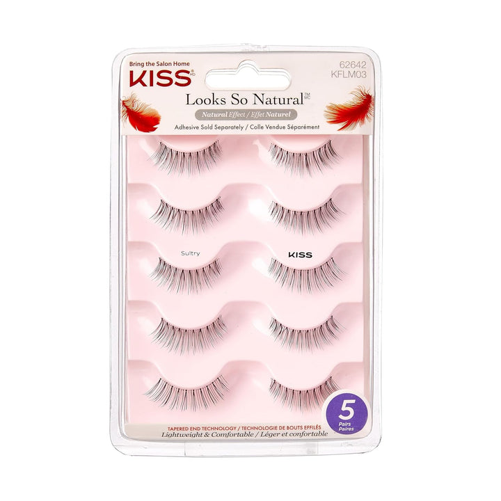 Looks so Natural, False Eyelashes, 'Shy', 12Mm, Includes 5 Pairs of Lashes, Easy to Apply, Reusable Lash Clusters