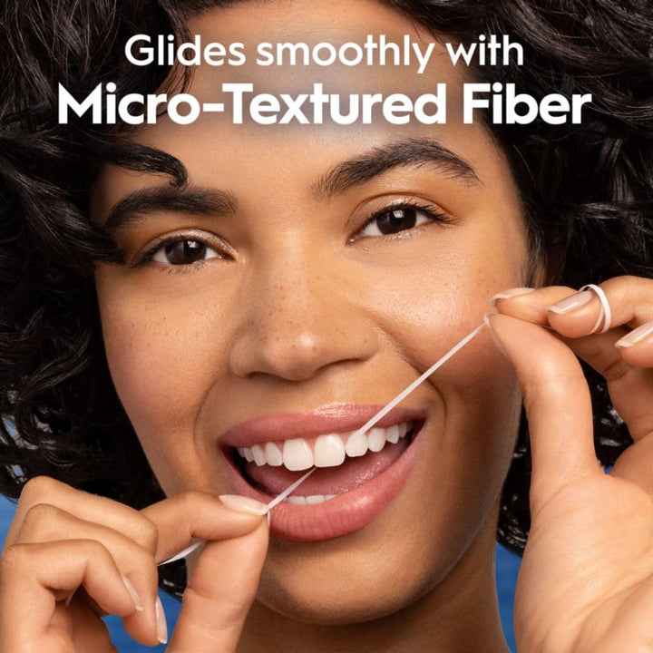 Glide Dental Floss, Shred Resistant, Gentle on Gums, Natural Wax, Slides Smoothly, Deep Clean Cool Mint Flavor, 40 M, 3 Count