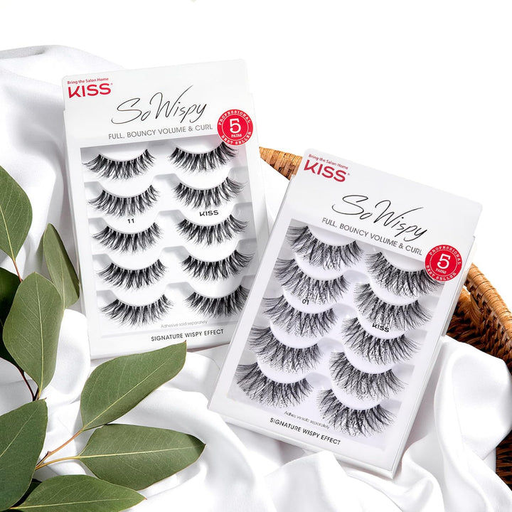 so Wispy, False Eyelashes, 'Style #11', 12Mm, Includes 5 Pairs of Lashes, Easy to Apply, Reusable Lash Clusters