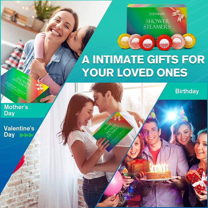 Shower Steamers Aromatherapy - 18 Pack Birthday Gifts for Women, Self Care, Christmas Gifts Stocking Stuffers for Adults, Women, Men, Mom, Teens, White Elephant, Relaxation Home SPA