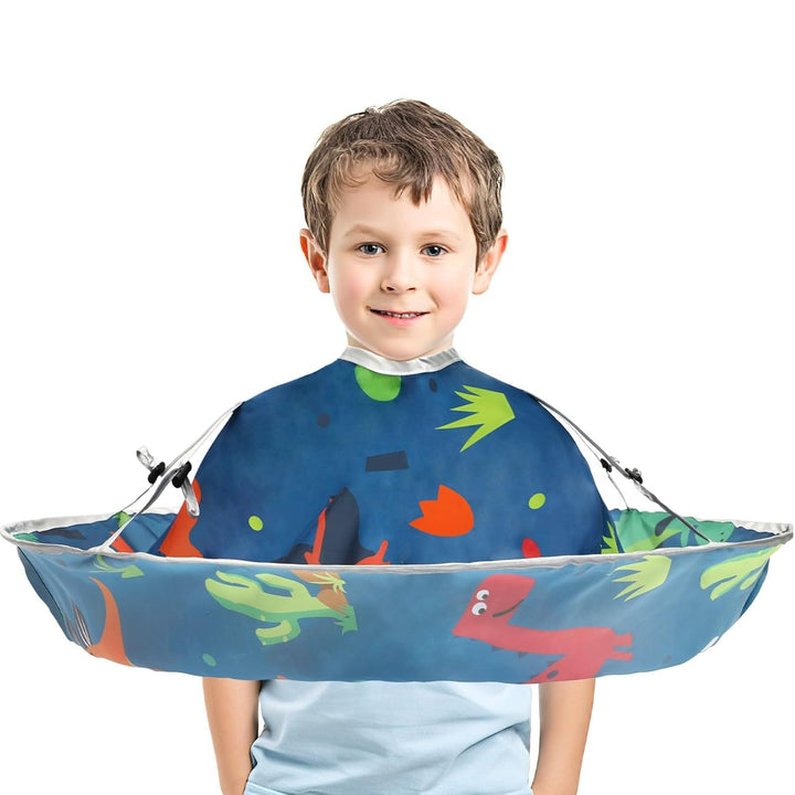 Hair Cutting Cloak Cape, Professional Adjustable Haircut Cape Foldable Umbrella for Adults Kids Home Salon Barber Hairdressing Supplies