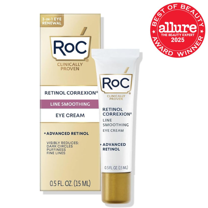 Retinol Correxion under Eye Cream for Dark Circles & Puffiness, Daily Wrinkle Cream, anti Aging Skin Care Treatment Women and Men, 0.5 Oz (Packaging May Vary)