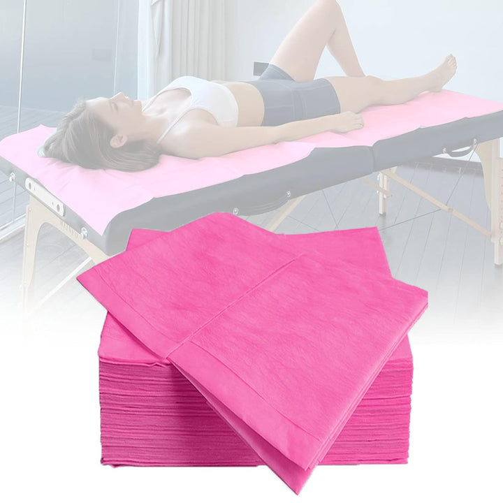 Disposable Bed Sheets Bed Cover for SPA Tattoo Massage Table Hotels 31" X 78" Non Woven Fabric White 20Pcs