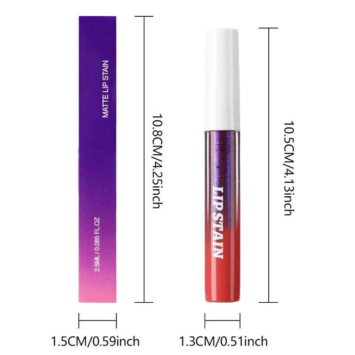 3Pcs Peel off Lip Stain Tints, Maroon Mauve Red Matte Liquid Lipstick Lip Stain Long Lasting Waterproof for Women, Non-Stick Cup Lipstick Peel off Highly Pigmented Not Faded Smudge-Proof Liptint