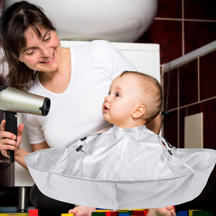 Hair Cutting Cloak Cape, Professional Adjustable Haircut Cape Foldable Umbrella for Adults Kids Home Salon Barber Hairdressing Supplies