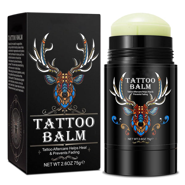 Tattoo Aftercare Butter Balm, 2.6 Oz, Old & New Tattoo Moisturizer Healing Brightener for Color Enhance, Natural Organic Tattoo Cream