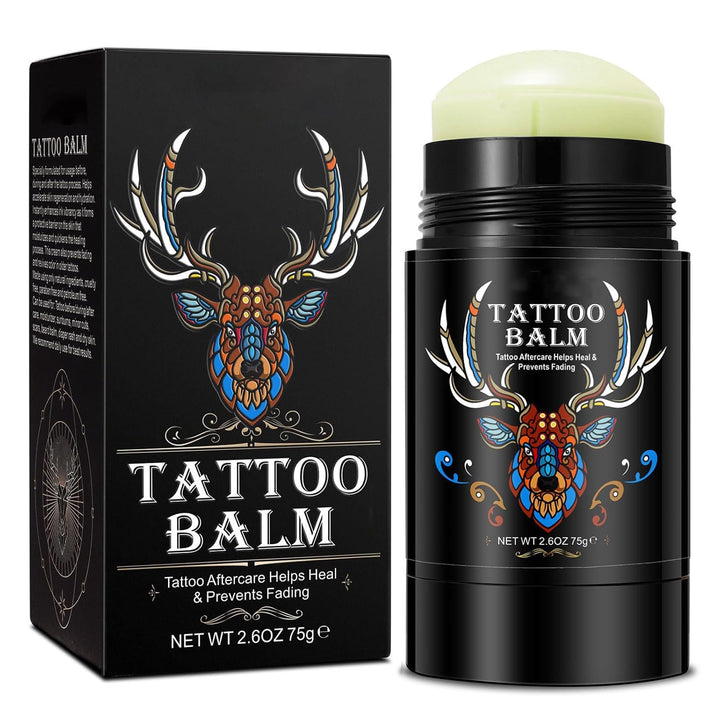 Tattoo Aftercare Butter Balm, 2.6 Oz, Old & New Tattoo Moisturizer Healing Brightener for Color Enhance, Natural Organic Tattoo Cream