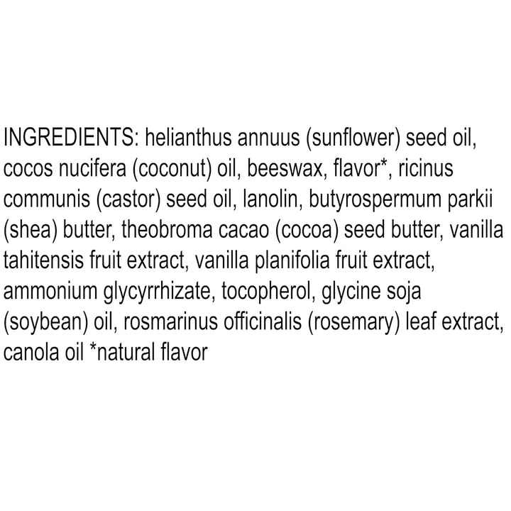 Lip Balm - Vanilla Bean, Lip Moisturizer with Responsibly Sourced Beeswax, Tint-Free, Natural Origin Conditioning Treatment, 2 Tubes, 0.15 Oz.