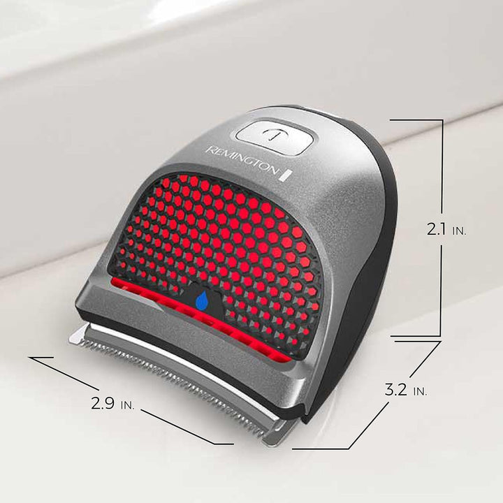 Shortcut Pro Self-Haircut Trimmer Kit, Waterproof Cordless Electric Razor for Head, Beard, and Body, Curved Blades and 9 Trimmer Lengths, Head Shaver, 5-Minute Quick-Charge, 14-Piece Set