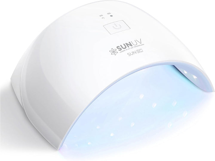 UV LED Nail Lamp, Nail Dryer for Gel Polish UV Light for Nails with Sensor 2 Timers SUN9C Pink Gift for Women Girls