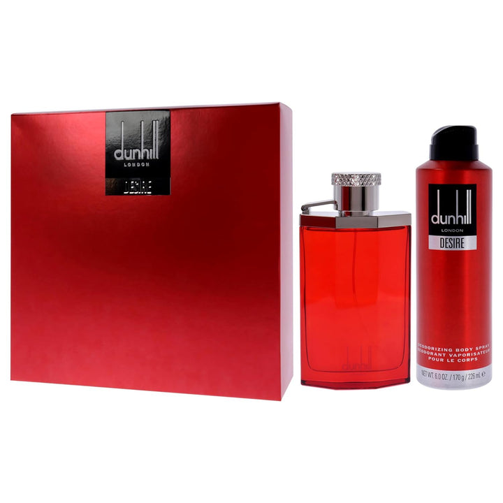 Desire Red for Men - 2 Pc Gift Set 3.4Oz EDT Spray, 6.0Oz Deodorant Spray