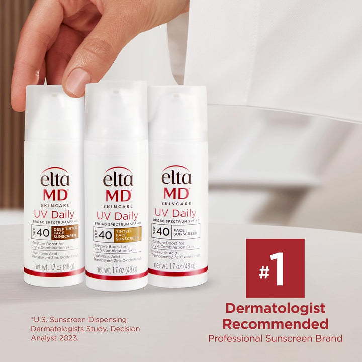 UV Daily SPF 40 Face Sunscreen Moisturizer, Moisturizer for Face with SPF, Great for Dry, Combination, and Normal Skin