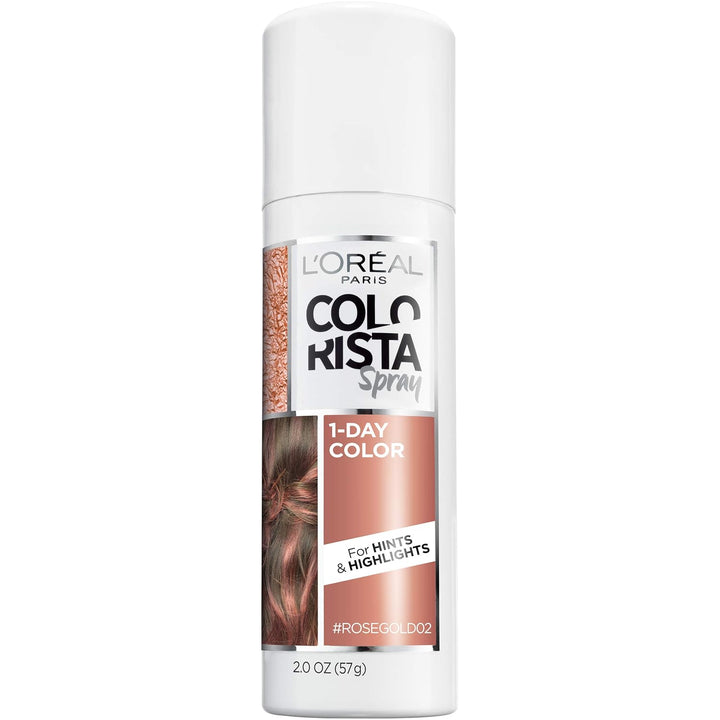 Colorista 1-Day Washable Temporary Hair Color Spray, Silver, 2 Ounce
