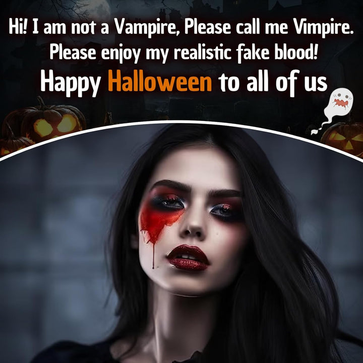 Halloween Fake Blood Spray, Washable Fake Blood Makeup, Halloween Realistic Fake Blood for Face Body Paint, Perfect for Vampire Makeup, Clown & Sfx & Cosplay & Zombie Make Up, 1 Pack