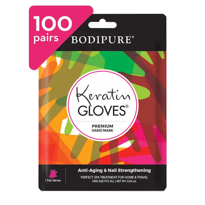 Premium Hand Mask Keratin Gloves | Moisturizing Gloves for Dry Hands & Nail-Strengthening & Cuticle Softening | Spa Experience at Home | Chemical Free & for All Skin Types | 12 Pairs