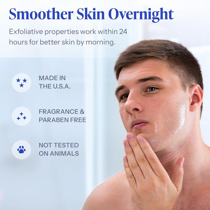 Solution for Unsightly Razor Bumps, Ingrown Hair and Razor Burns, Post Shaving and Waxing Toner for Men and Women, Made in USA, 4 Oz