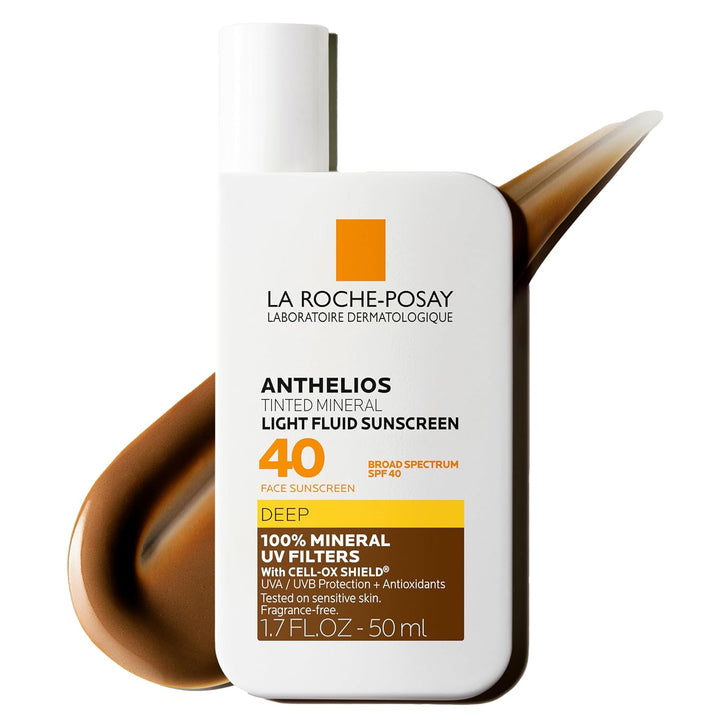 Anthelios Sunscreen SPF 50, Ultra-Light Fluid Broad Spectrum SPF 50, Face Sunscreen with Titanium Dioxide Mineral, Lightweight & Fast-Absorbing, Oil-Free, Matte Finish