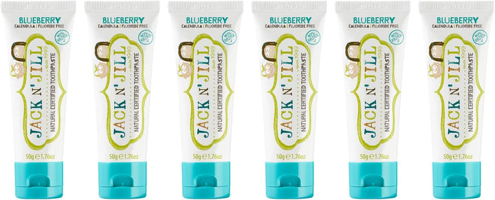 Natural Toothpaste for Kids - Fluoride Free Toothpaste, Safe to Swallow, 40% Xylitol, BPA Free - 1.76 Oz (Variety Pack of 5)