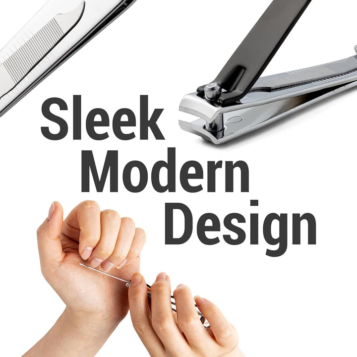Nail Clippers Set 6 -Pack - Includes Toenail Clippers, Fingernail Clippers, and Finger Nail Clippers for Adults – Mens Stocking Stuffers for Men and Women, Toe Nail and Fingernail Clipper Kit