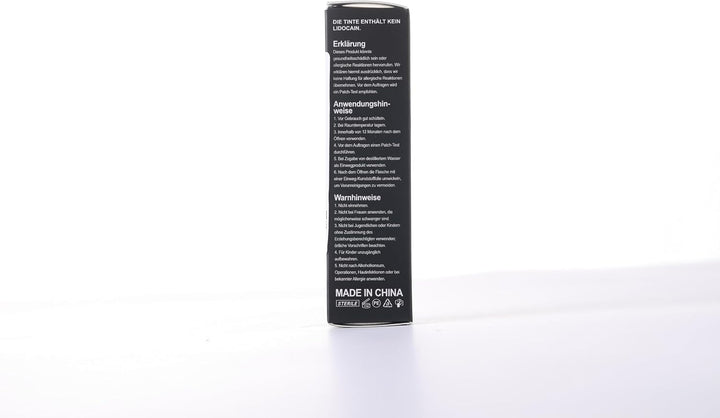 Tattoo Ink Black 1Oz(30Ml) Vegan-Friendly USA Standard Pigment Supplies Concentrated Black TI7003-30-002