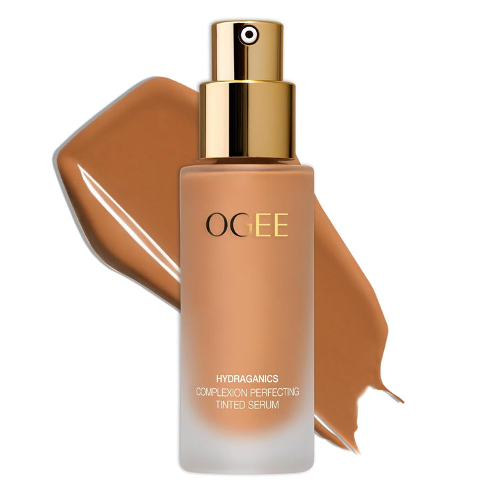 Complexion Perfecting Liquid Foundation - Lightweight Tinted Moisturizer for Face (Linden 1.25N - Light Beige, Neutral Undertone) - with Vitamin C & Jojoba Oil - Certified Organic & Made in USA