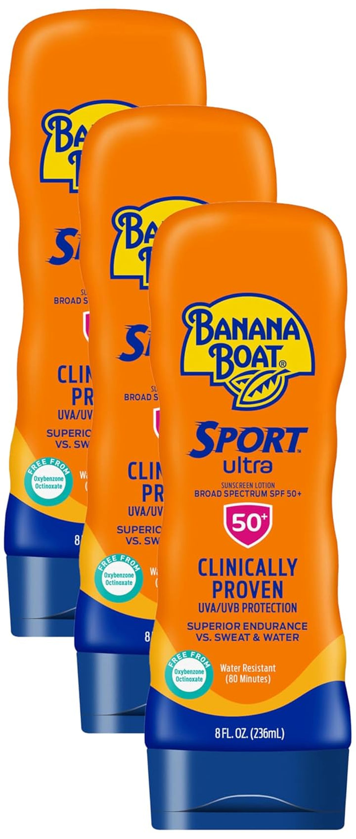 Sport Ultra Sunscreen Lotion SPF 30, Travel Size 3Oz Twin Pack, Sweat & Water Resistant Sunblock for Active Lifestyle(Pack of 2)