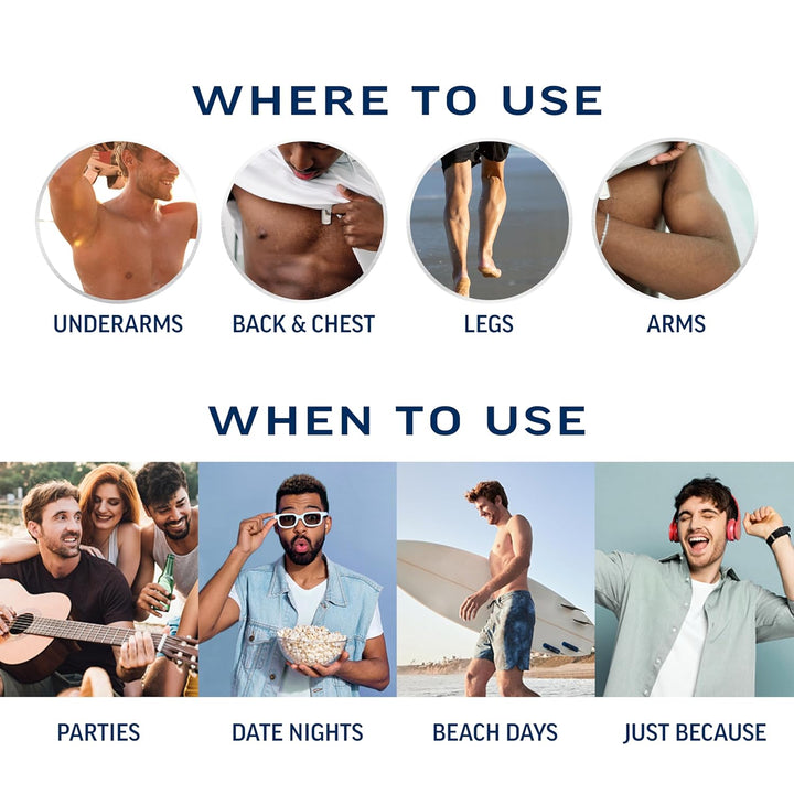 Hair Removal Cream for Men, 5 Min Sensitive Skin, Hair Removal Gel for Body, Chest & Back, Dermatologically Tested, 13.5 FL OZ W/ Spatula