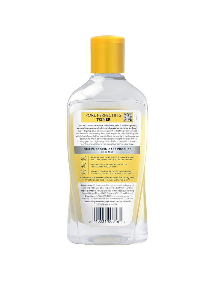 Original Witch Hazel Pore Perfecting Toner | 100% Natural Distilled Witch Hazel | America'S #1 Toner | Refines Pores | Removes Impurities & Oil | 16 Fl Oz