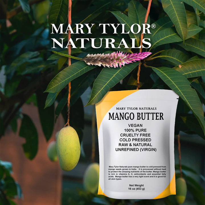 Mango Butter 1 Lb Cold Pressed, Unrefined,Raw Pure Mango Butter —