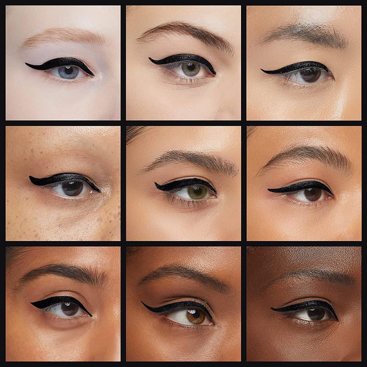 Hyper Easy Liquid Pen No-Skip Eyeliner, Satin Finish, Waterproof Formula, Pitch Black, 0.018 Fl Oz