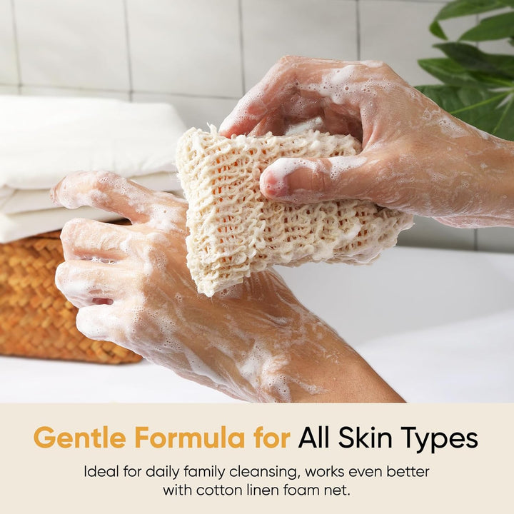 Kojic Acid Turmeric Soap Bars – Dark Spot Remover & Skin Care, Handmade Face & Body Wash Bars with Niacinamide, Shea Butter, Tea Oil, Vitamin C (2 Pack, 8.5 Oz)