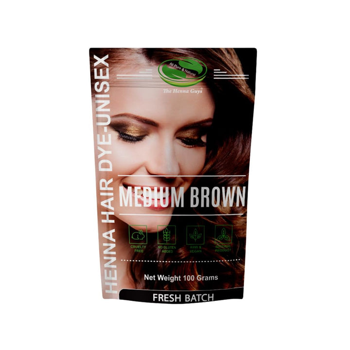 1 Pack of Dark Brown Henna Hair & Beard Color/Dye 150 Grams - Natural Hair Color, Plant-Based Hair Dye -