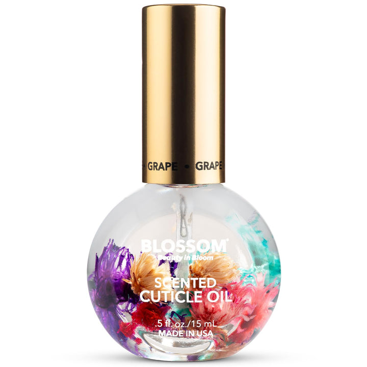 Cuticle Oil for Nails, Hydrating, Moisturizing, Scented Nail Oil Cuticle Care, Infused with Real Flowers, Made in USA, 0.5 Fl. Oz, Rose