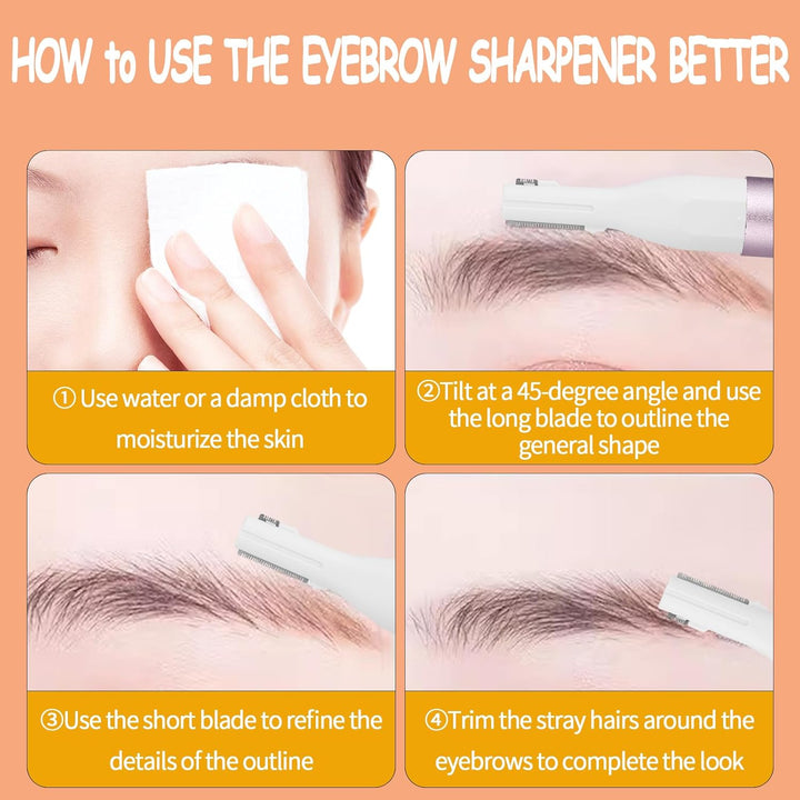 2025 Rechargeable Nose and Ear Hair Trimmer for Women Men – Painless Facial and Eyebrow Hair Remover, Dual-Edge Blades, IPX7 Waterproof, Compact and Portable Electric Clipper