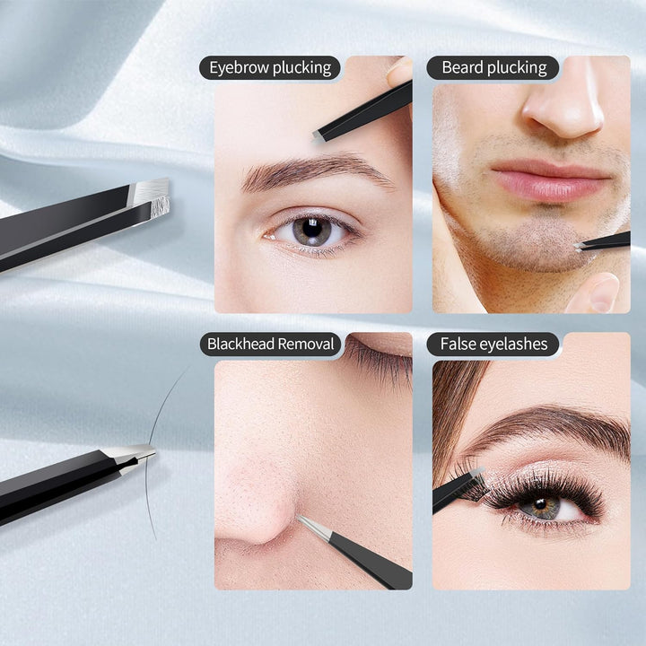 30X Magnifying Mirror, Small Travel Mirror with Suction Cup and Tweezers, 3.5 Inches