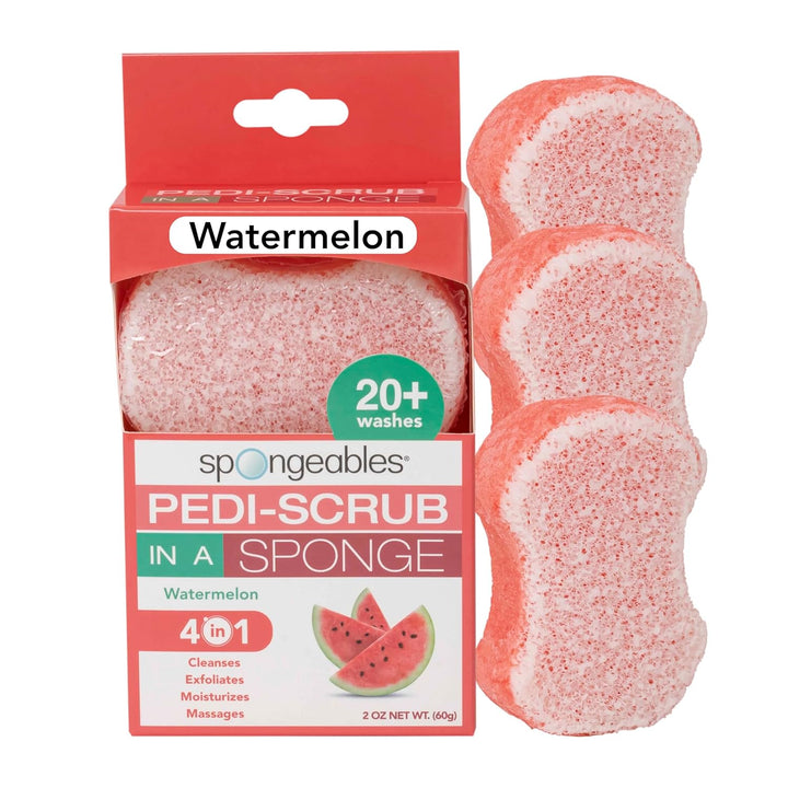 Spongables Pedi Scrub Foot Exfoliating 20+ Wash Sponge