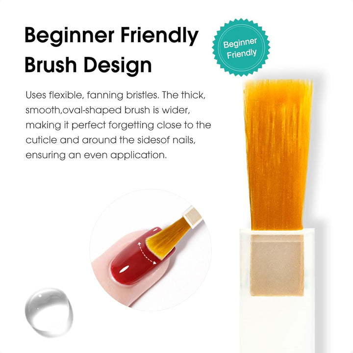 2 Pcs No Wipe Gel Top Coat and Base Coat Set- High Gloss Shiny Long Lasting Base Top Coat Gel Nail Polish, Soak off Nail Art Home and Professional Manicure