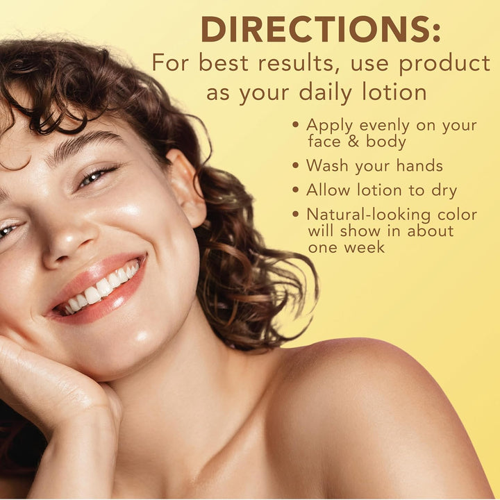 Natural Glow Hydra Gel Moisturizer, Hyaluronic Acid Tanning Lotion, Hydrating Tanning Gel, Fragrance-Free Self Tanner, Fair to Medium Skin Tones, 8.3 Fl Oz