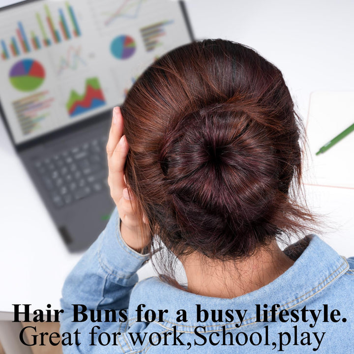 Donut Bun Maker, 3PCS Hair Bun Maker with 20PCS Bobby Pins Blonde for Ballet Styling