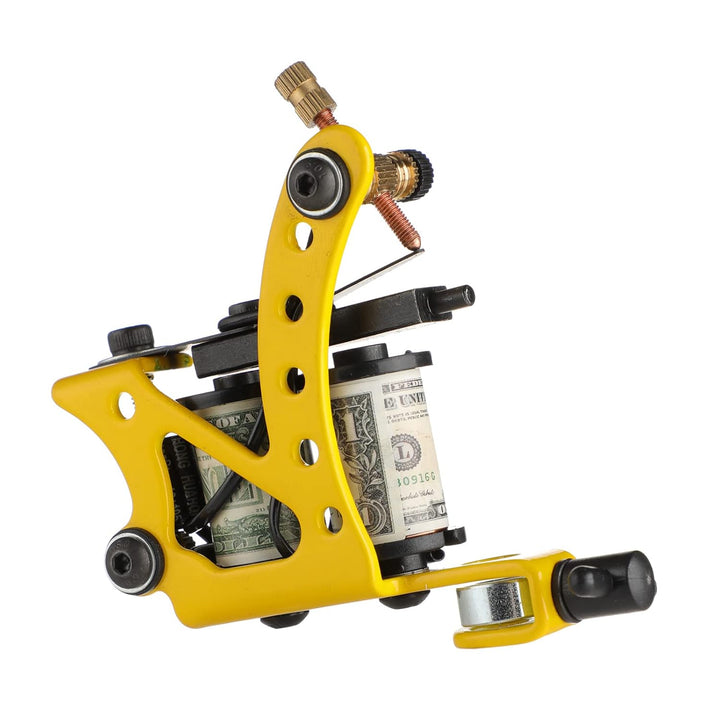 Complete Tattoo Kit 4 Pro Machine Guns 54 Inks Power Supply Foot Pedal Needles Grips Tips Carry Case TK453-US