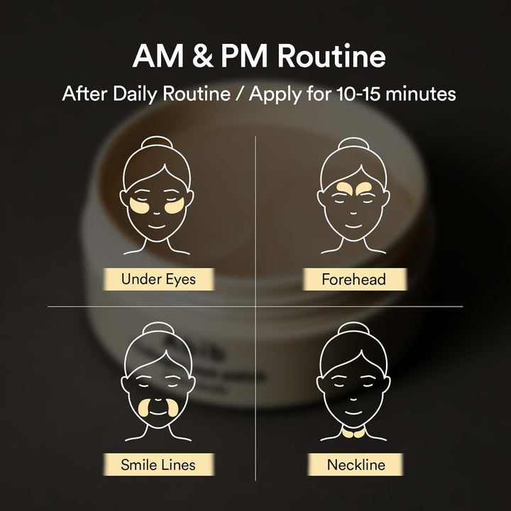 Collagen Eye Patch Jericho Rose Jelly 60 Patches, Korean under Eye Patches for Puffy Eyes and Dark Circles, Anti-Wrinkle, Collagen, Caffeine, Niacinamide, Ceramide, Antioxidant, Skin Care