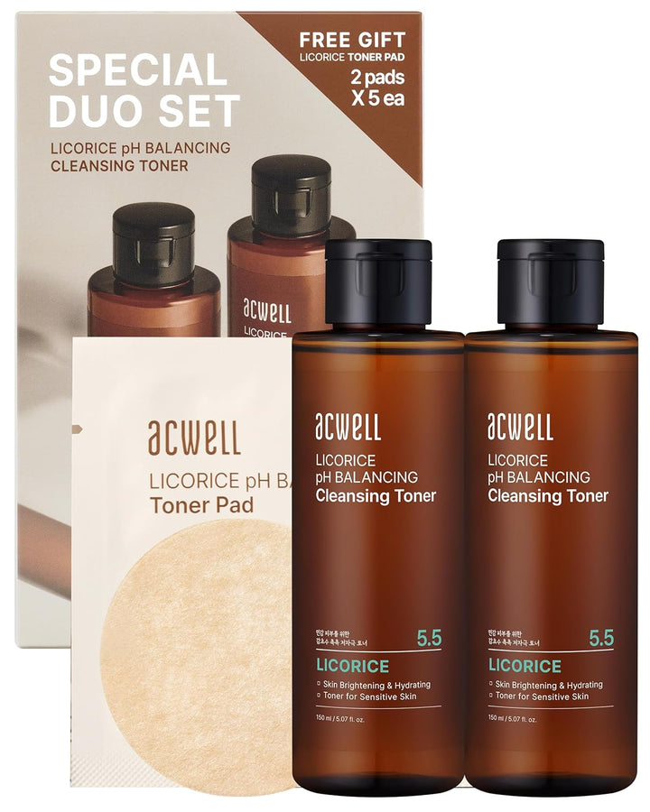 Licorice Ph Balancing Cleansing Toner 5.1 Fl.Oz. - PH5.5 Hydrating Makeup Cleansing Astringent - Skin Clearing, Reduce Pigmentation, Acne and Dark Spots